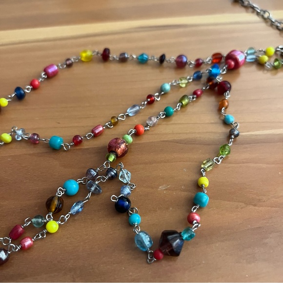 EXPRESS Multiple Colorful Beaded Necklace - Picture 5 of 6